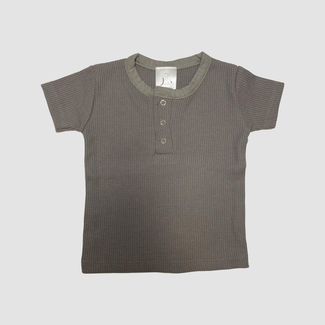 טי 3 כפתורים וופל