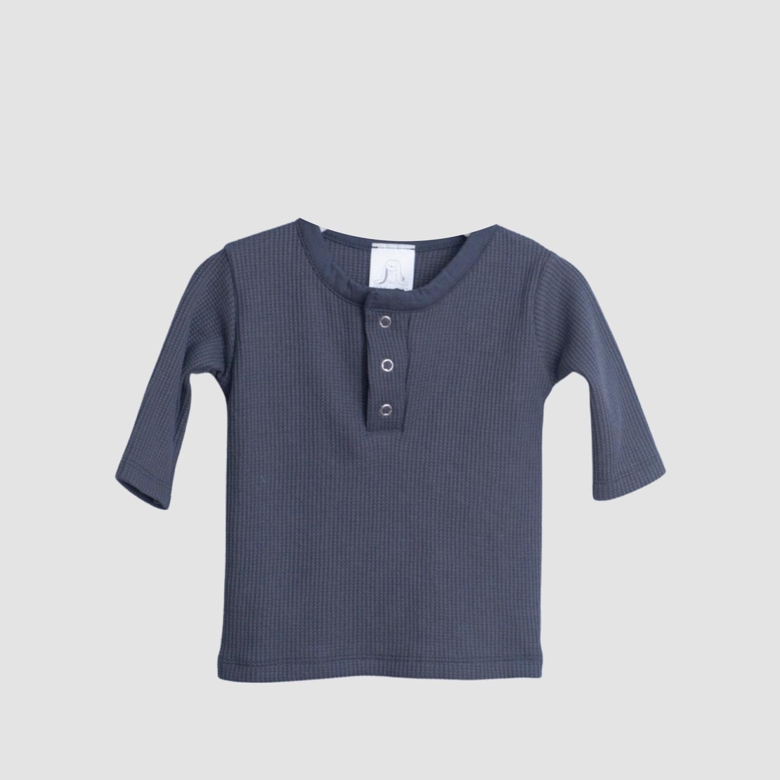 טי 3 כפתורים וופל ארוך