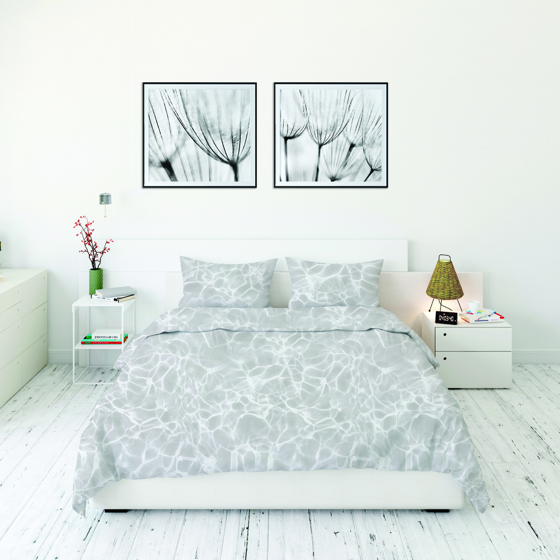 מצעי בייסיק דגם אושן סילבר 160/200