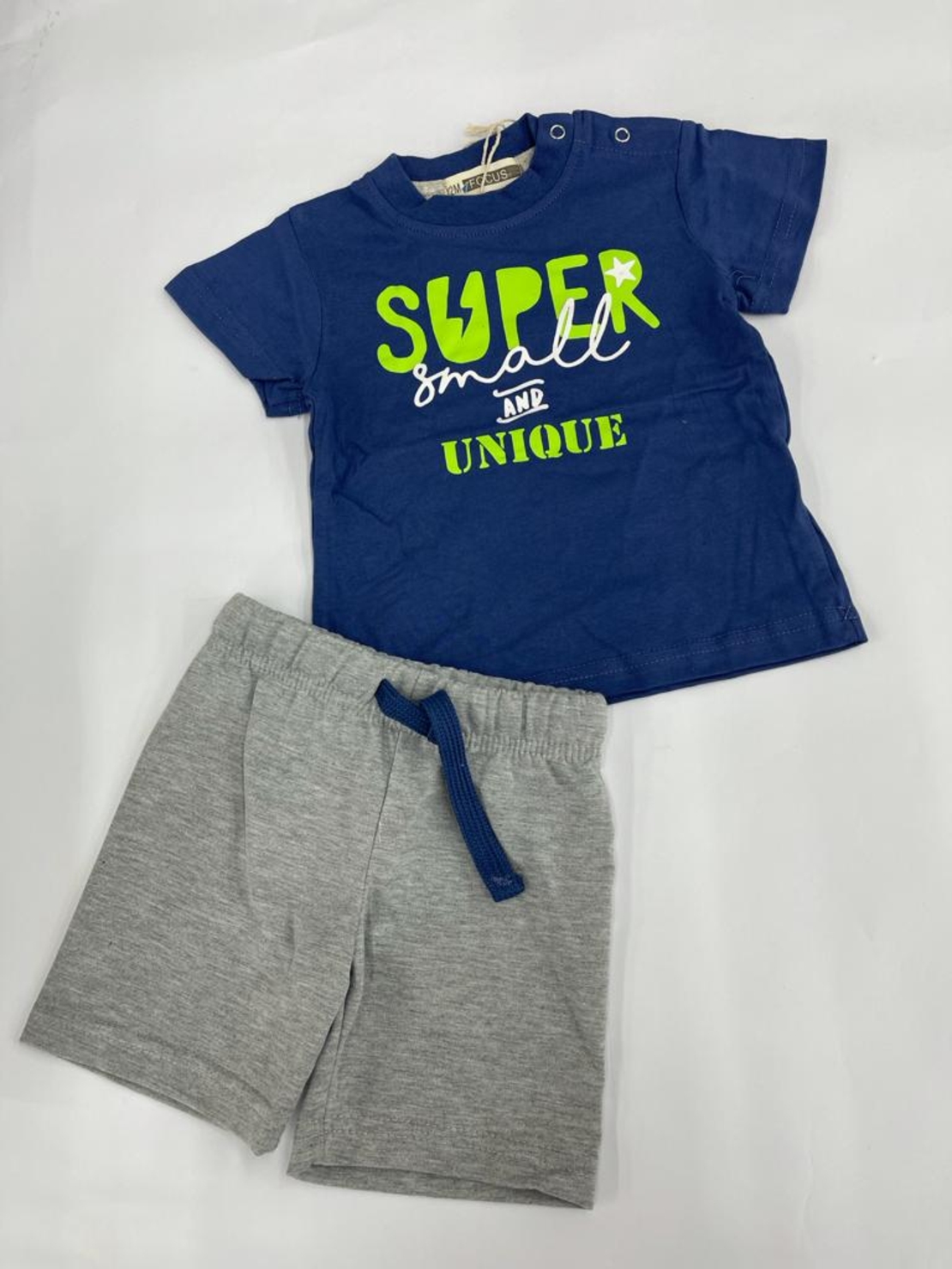 חליפת בייבי בנים 100% כותנה FOCUS (אדום\כחול\שחור) 