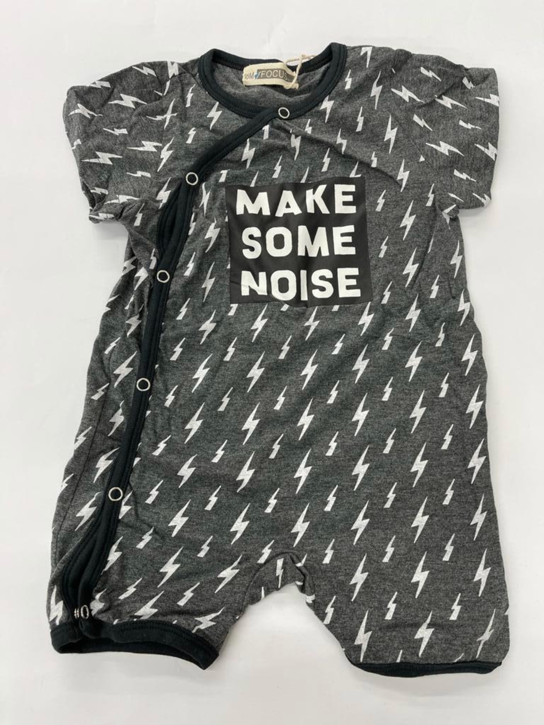 אוברול בייבי בנים 100% כותנה (שחור\אפור\אפור עכבר) 