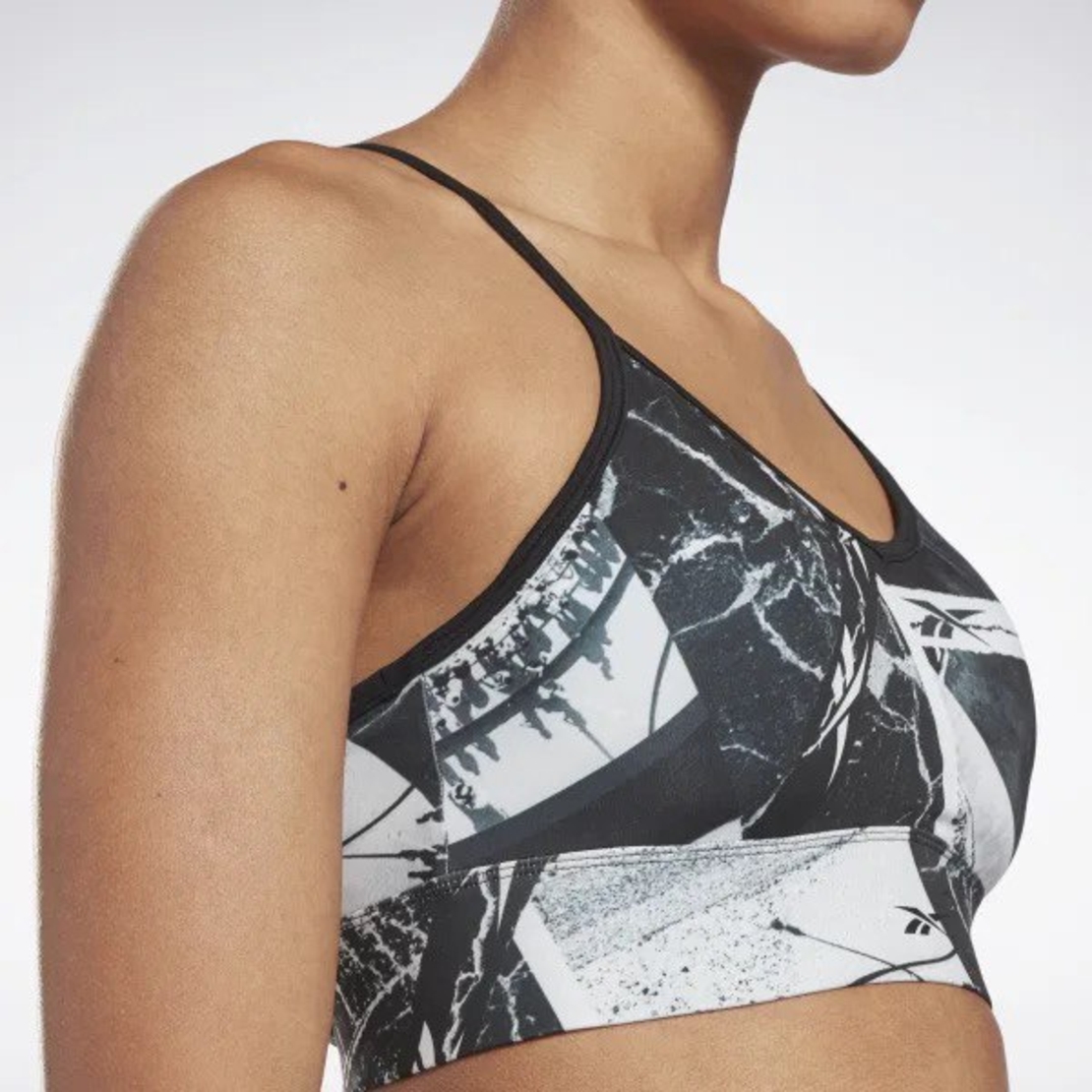 חזיית ריבוק נשים | Reebok Workout Ready Printed Sports Bra 