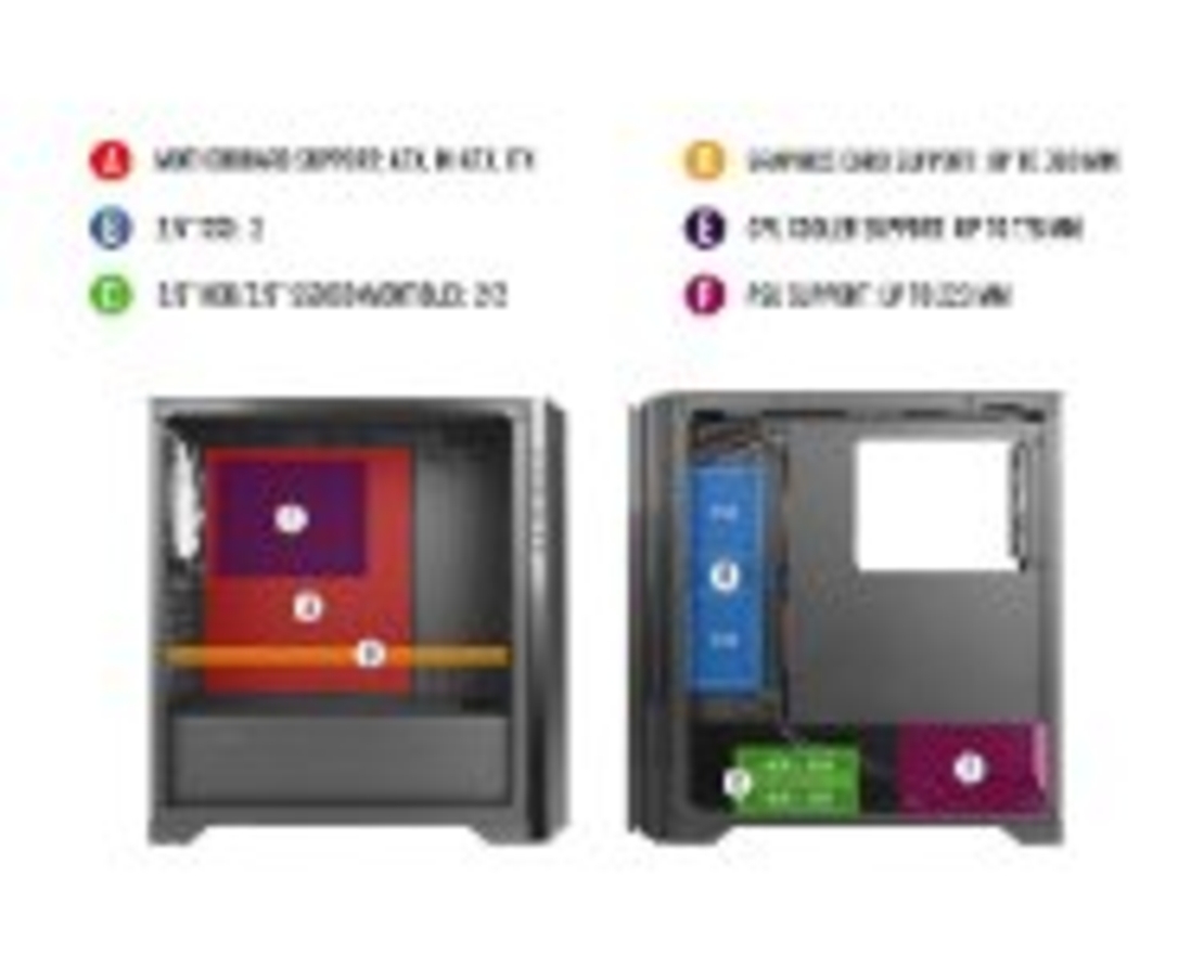 מארז Antec P82 FLOW ATX MID TOWER 4X14CM FAN Black