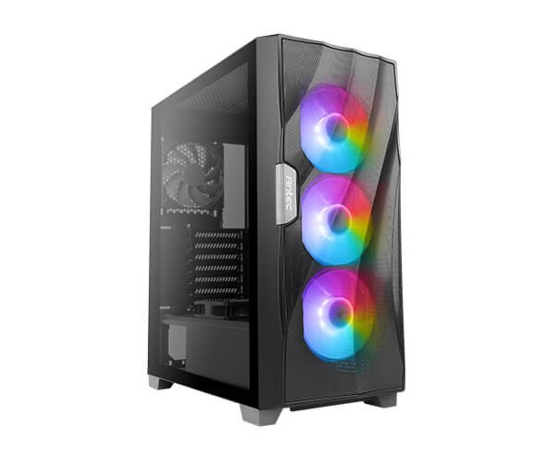 מארז ANTEC DF700 FLUX Tempered Glass RGB Mid tower Black Case