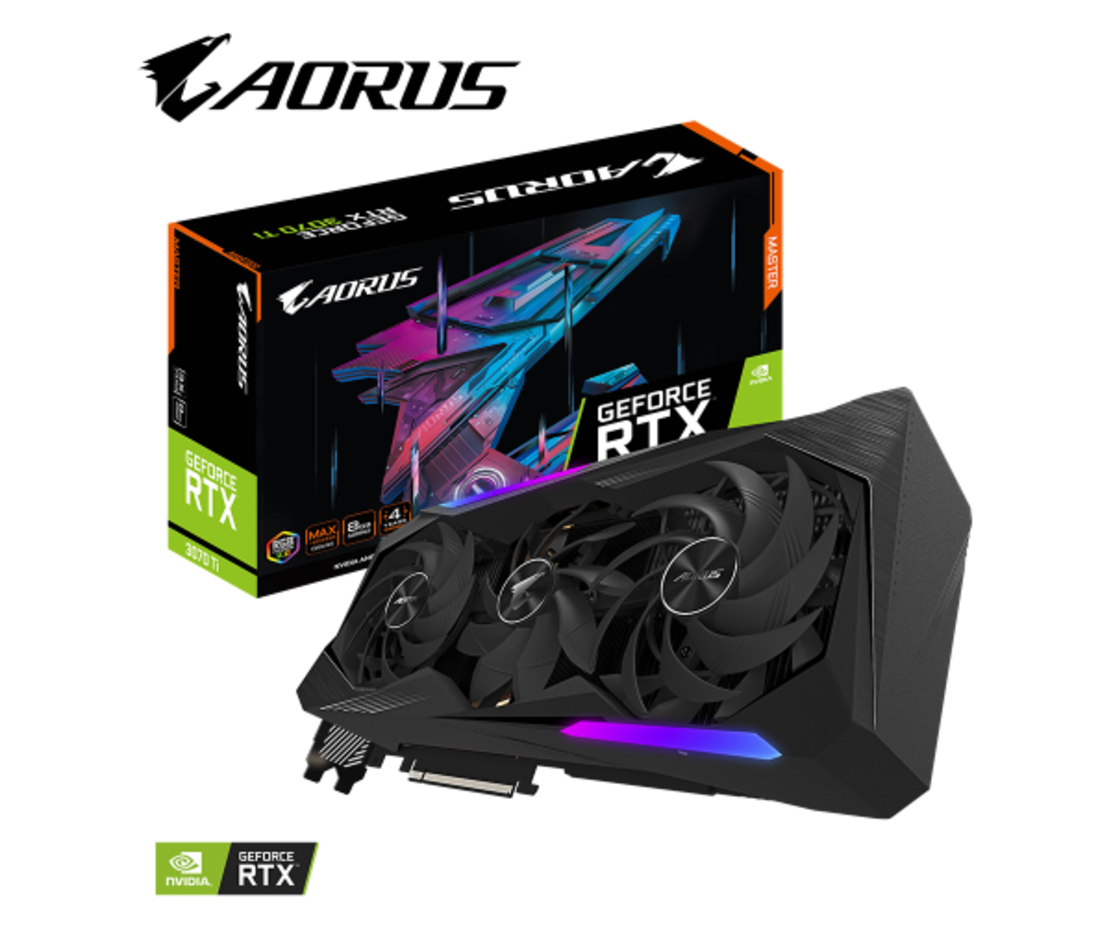כרטיס מסך Gigabyte RTX3070 Ti AORUS MASTER PCIEX16 4.0 8GB