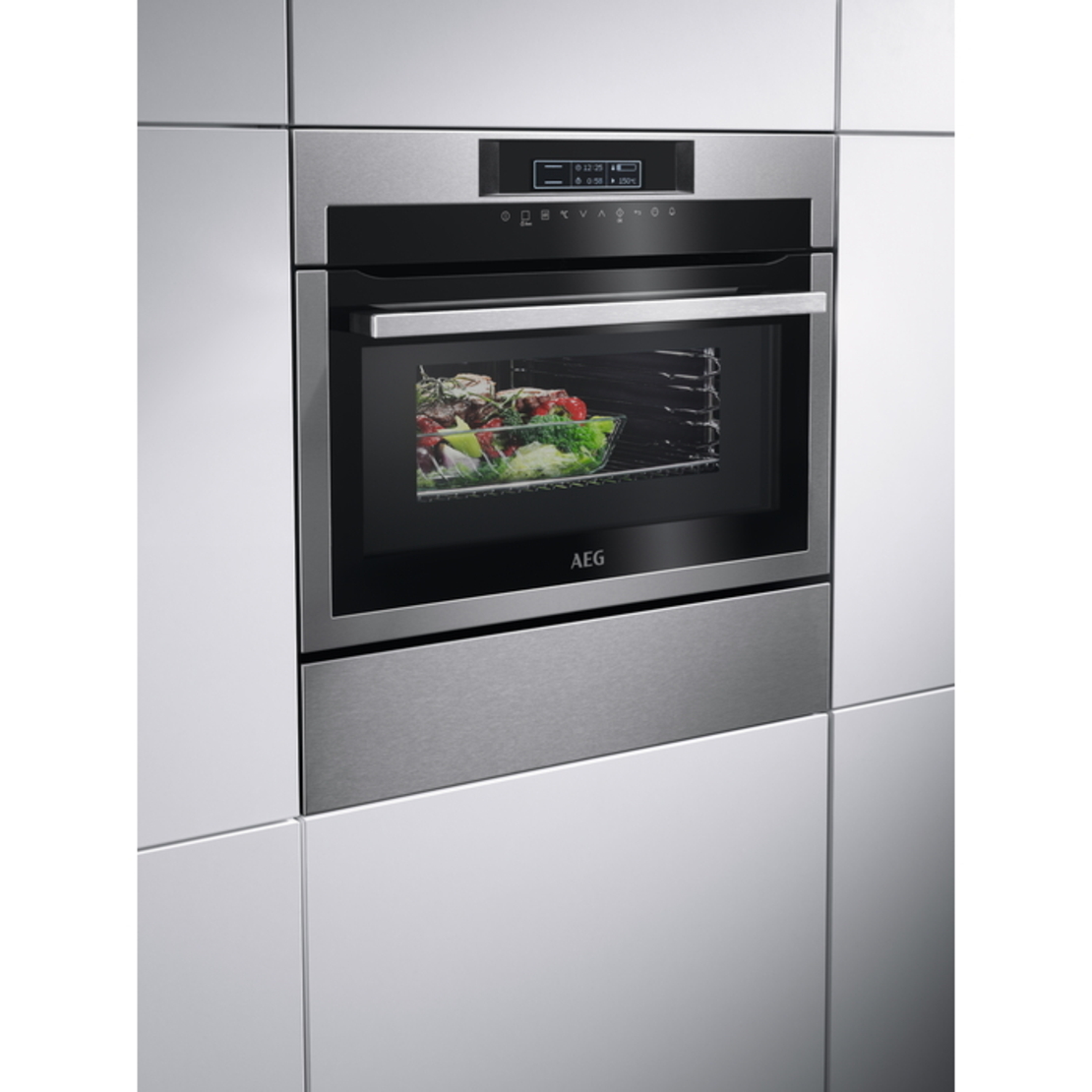 מיקרוגל בילד אין משולב גריל AEG 45 ס