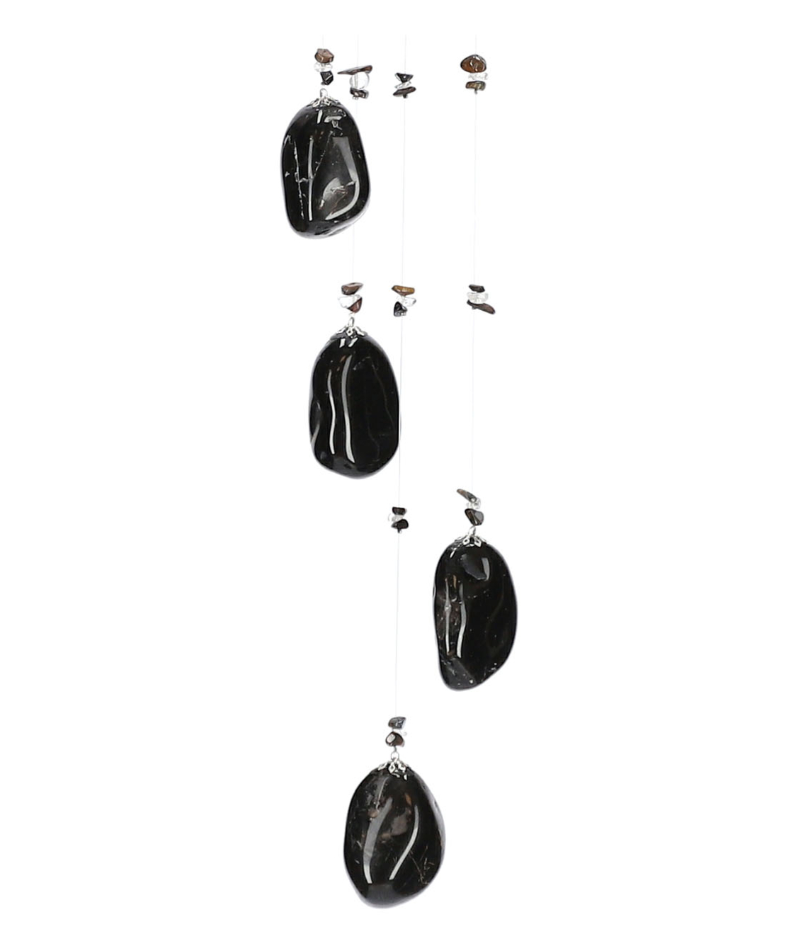 מובייל ספירלה משולב אבני אוניקס מוחלקות 5 זרועות 65 ס