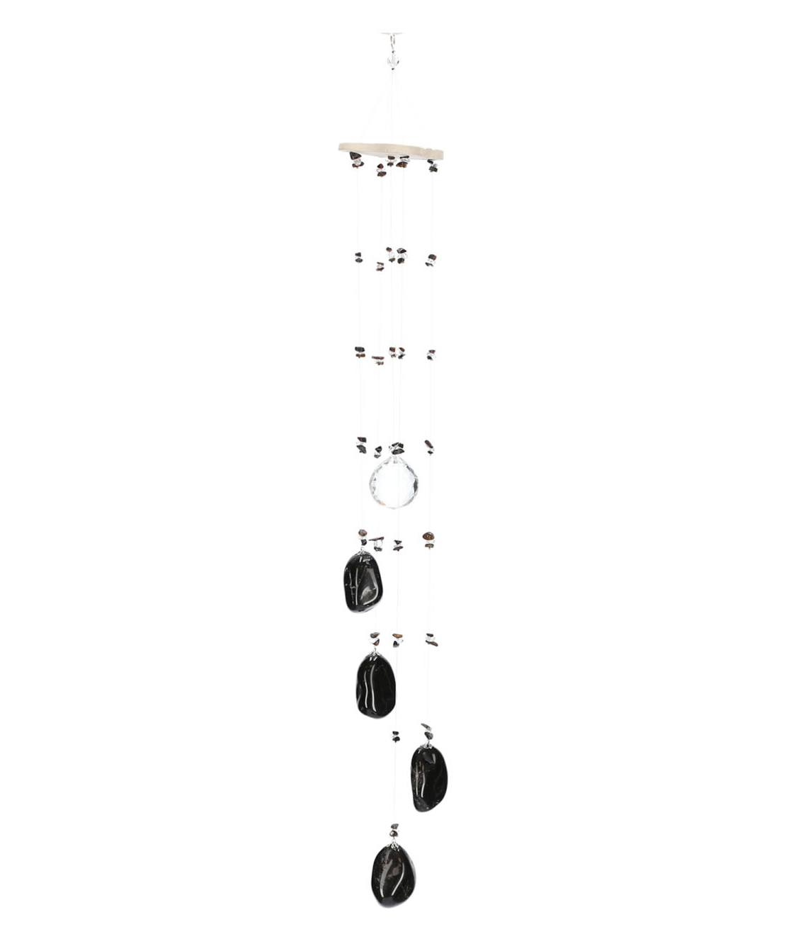 מובייל ספירלה משולב אבני אוניקס מוחלקות 5 זרועות 65 ס