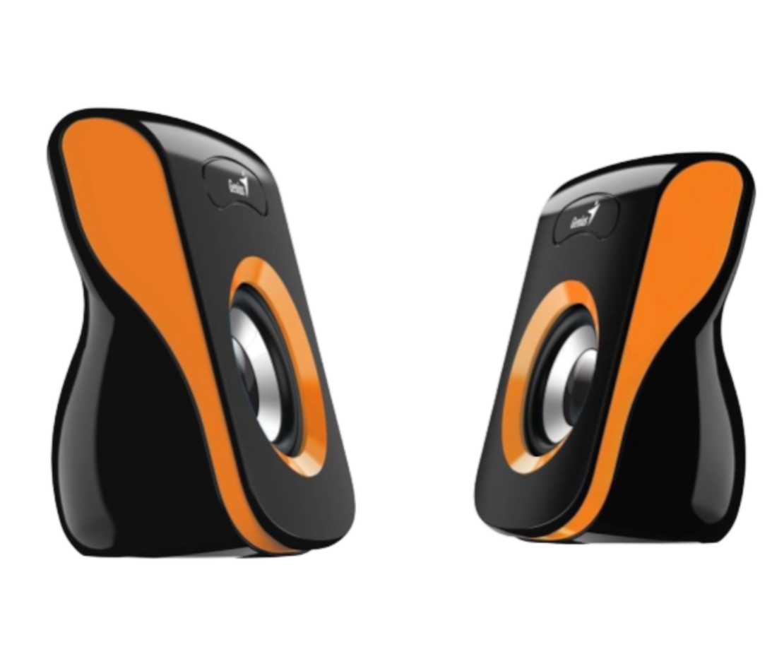 רמקולים GENIUS SP-Q180 USB פס כתום