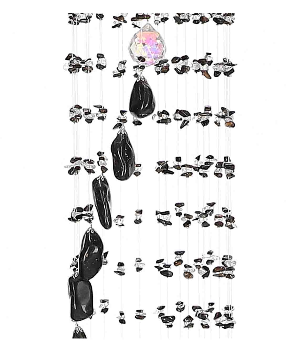 מובייל ספירלה משולב אבני אוניקס מוחלקות 25 זרועות 120 ס