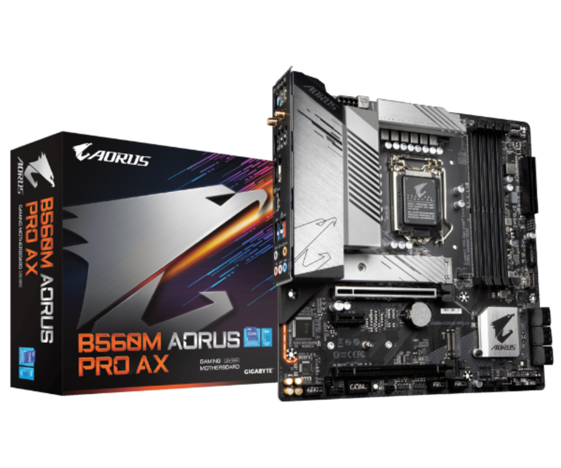 לוח דור 11 GIGABYTE B560M AORUS PRO AX LGA1200 WIFI+BT 2.5GbE LAN