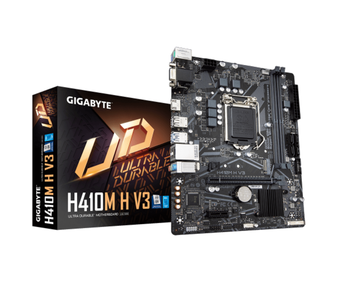 לוח אם למעבדי אינטל דור 10 Gigabyte H410M H V3 Micro-ATX LGA1200