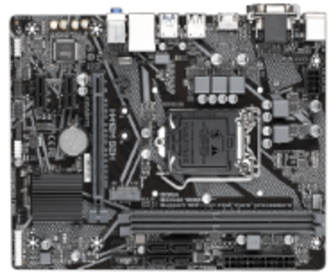 לוח דור 10 Gigabyte H410M S2H V3 M-Atx VGA DVI HDMI LGA1200