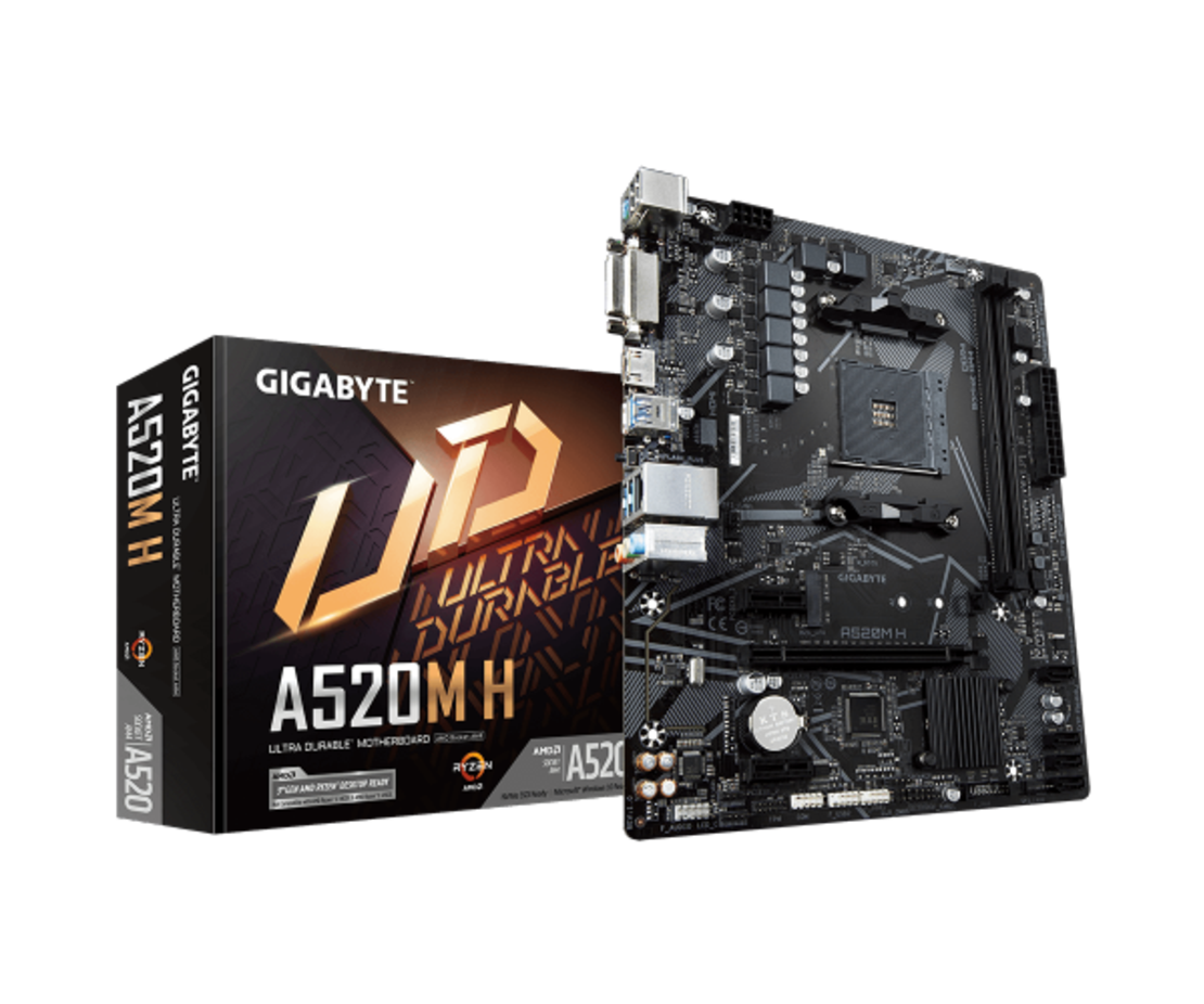 לוח אם למעבדי Gigabyte A520M H AMD Ryzen
