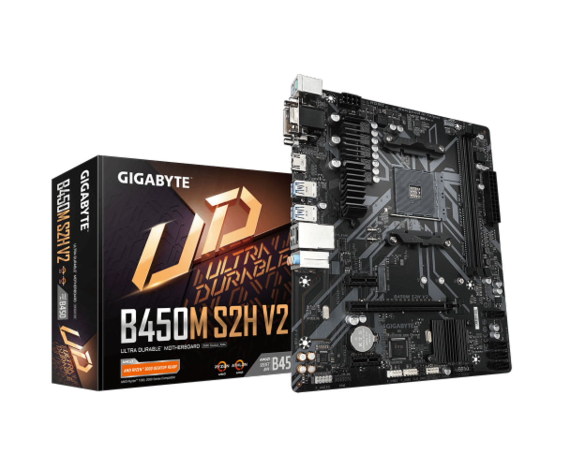 לוח אם למעבדי AMD Gigabyte GA-B450M S2H v2 HDMI AM4