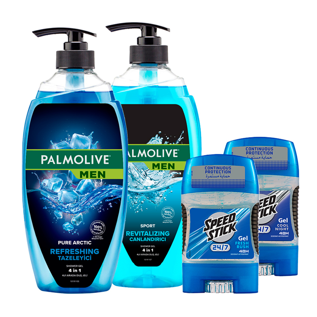מארז MEN מפנק, פלמוליב וספיד סטיק