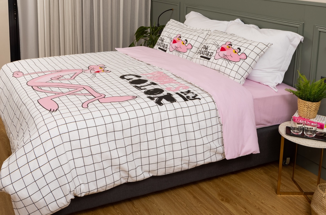 מצעי הפנתר הורוד 160/200