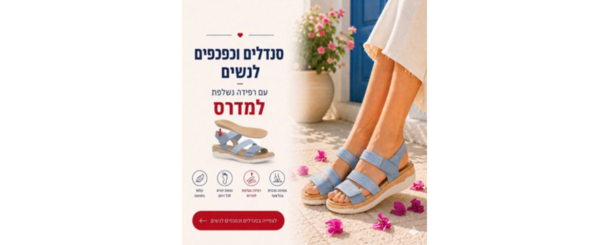 סנדלים וכפכפים למדרסים