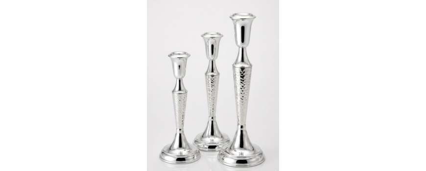Pure silver candlesticks
