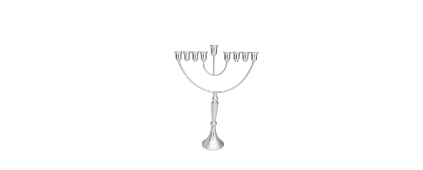 Pure silver menorahs