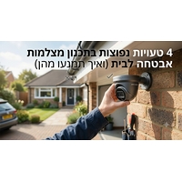 4 טעויות נפוצות בתכנון מצלמות אבטחה לבית (ואיך תמנעו מהן)