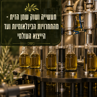 תעשייה ושוק שמן הזית – מהתחרויות הבינלאומיות ועד הייצוא העולמי