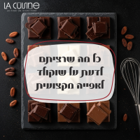 כל מה שרציתם לדעת על שוקולד לאפייה מקצועית