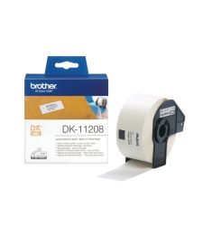 גליל Brother DK-11208 שחור על לבן 38x90 מ