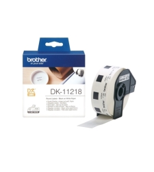 גליל Brother DK-11218 שחור על לבן קוטר של 