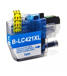 ‏ראש דיו כחול/ציאן Brother LC421XLC תואם