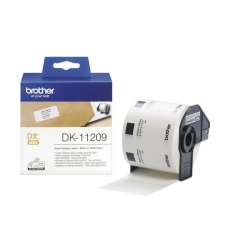 גליל Brother DK-11209 שחור על לבן 29x62 מ