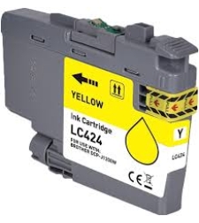 ‏ראש דיו צהוב Brother LC424Y תואם