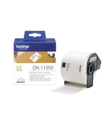 גליל Brother DK-11202 שחור על לבן 62x100 מ
