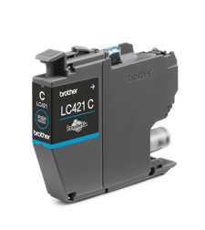 ‏ראש דיו ציאן/כחול Brother LC421C מקורי