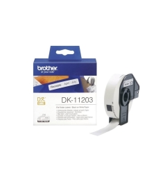 גליל Brother DK-11203 שחור על לבן 17x87 מ