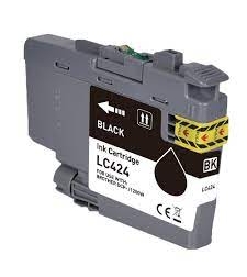‏ראש דיו שחור Brother LC424BK תואם