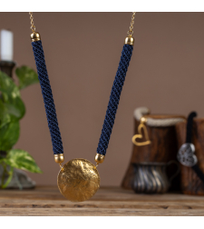 Blue and Gold Necklace | Inbal