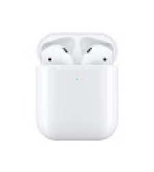 אוזניות אלחוטיות Apple AirPods With Wireless Charging Case עם מיקרופון Bluetooth בצבע לבן הכולל כיסוי טעינה התומך טעינה אלחוטית