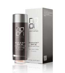 NOON Brush & Go SPF 50 | מברשת אבקת הגנה מינרלית להגנה מושלמת מהשמש