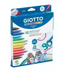 צבעי בד 12 GIOTTO TEXTILE