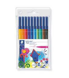 STAEDTLER טושים דקים נוריס קלאב 10 יחידות