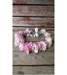 Pink Lisianthus and Gibsons Flower Crown