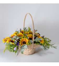 Sunflower Basket Arrangement