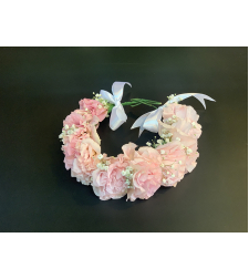 White Lisianthus Flower Crown