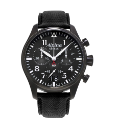 שעון Alpina Startimer Pilot Big Date Chronograph Black