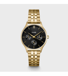 Minuit Multifunction Watch Steel, Black, Gold Colour CW10707