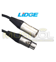 כבל מיקרופון XLR - XLR באורך 2 מ' LIDGE YM-381A-2M