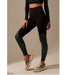 Leggins FELIX Black/Green Camo