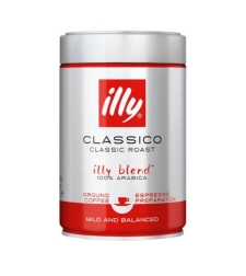 קפה טחון illy 250 גר' קלייה בינונית קלאסי