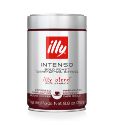 קפה טחון illy 250 גר' קלייה כהה אינטנסו